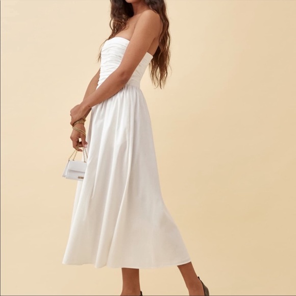 NWOT Reformation Lissa Dress White - Picture 5 of 8